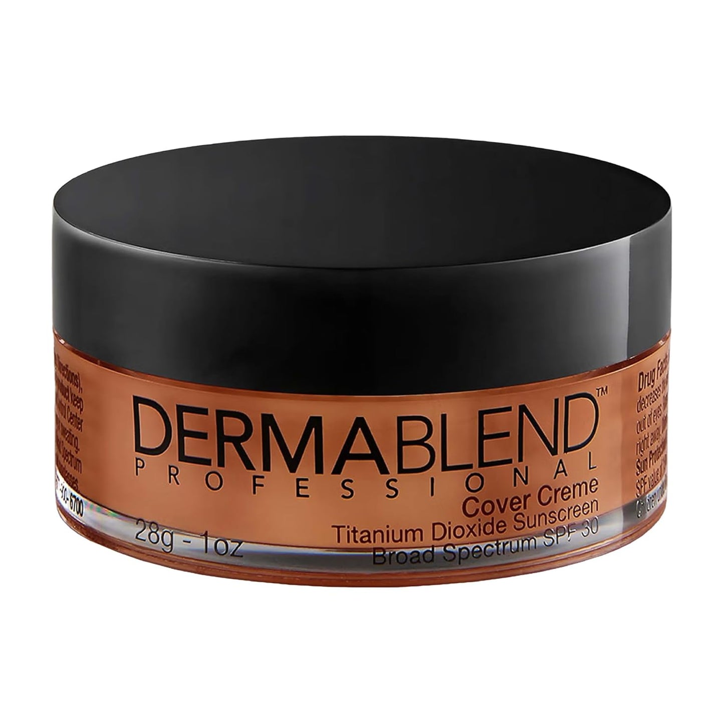 Dermablend Cover Crème Full Coverage Foundation - Hydrating Cream Concealer for Dark Circles & Blemishes | SPF 30, 1 OZ