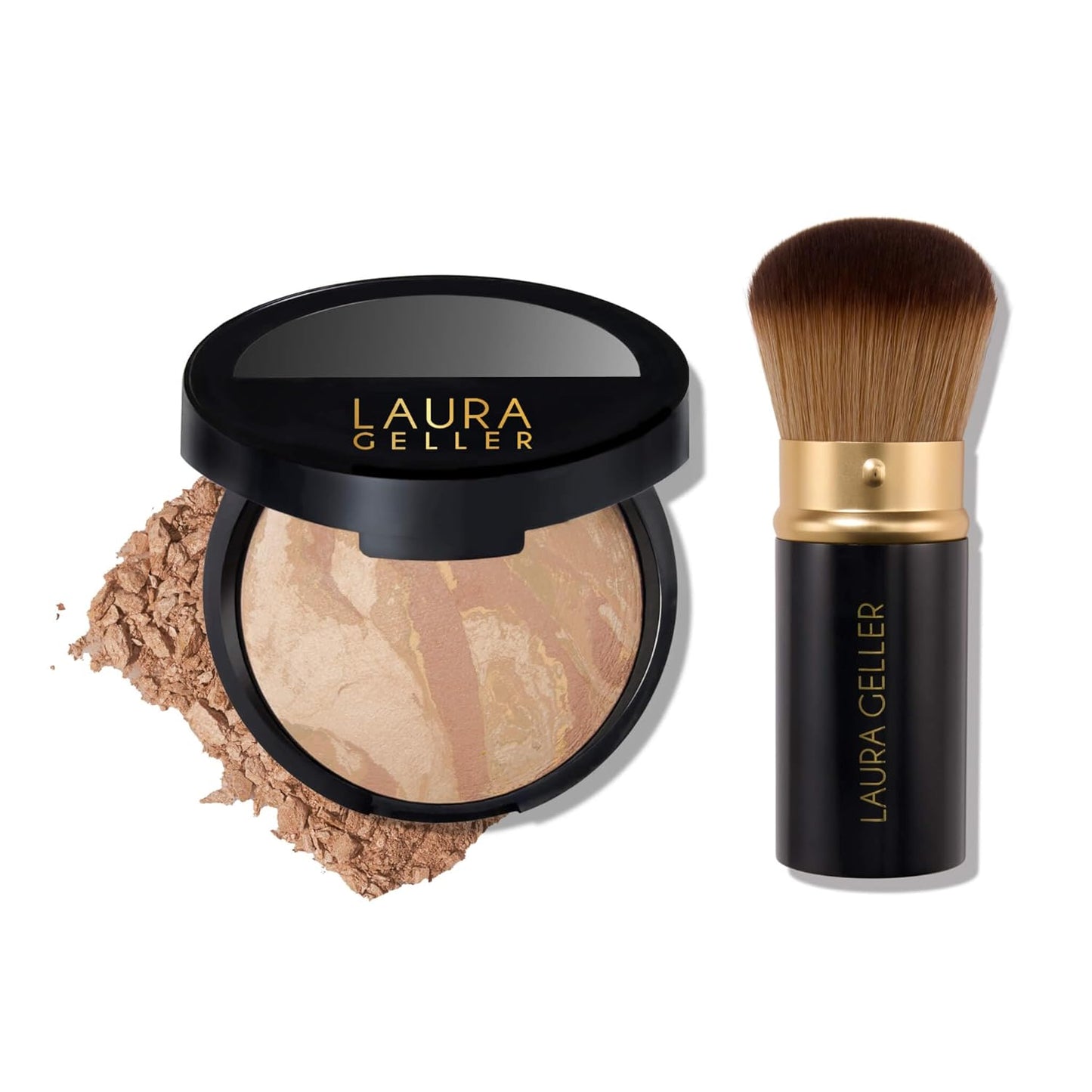 Baked Balance-n-Brighten Foundation Makeup Set - Tan with Kabuki Brush