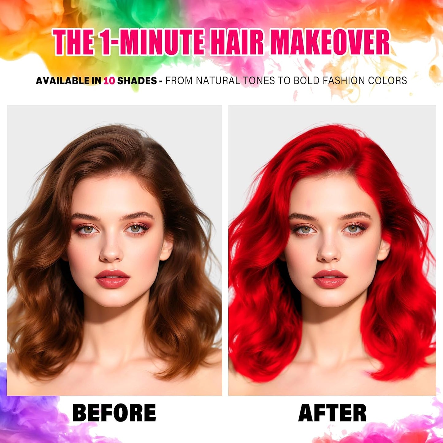 Temporary Red Hair Color Spray - Washable Hair Dye for Kids & Adults | 120ML, Perfect for Cosplay & Parties