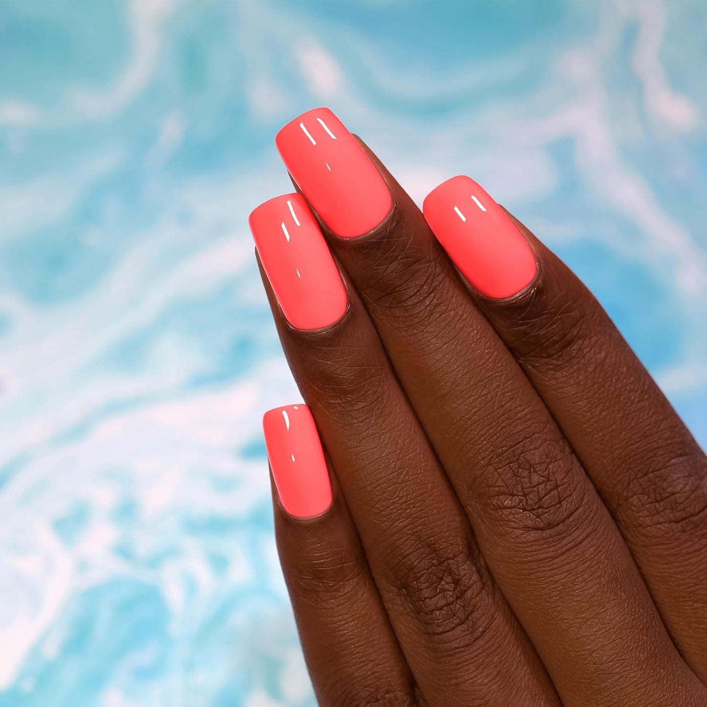 ILNP Neon Coral Pink Cream Nail Polish - Summer Vibes | Long-Lasting Formula