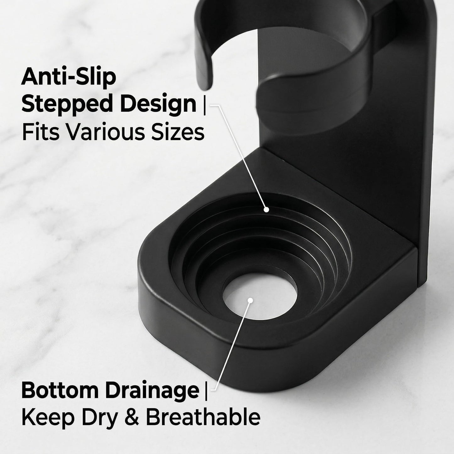 Toothbrush Holders For Bathrooms, 2 PCS Self Adhesive Electric Toothbrush Holder Wall Mounted Razor Stand For Shower For Sink Mirror Cabinet Tooth Brush Organizers And Storage Space Saving Accessories