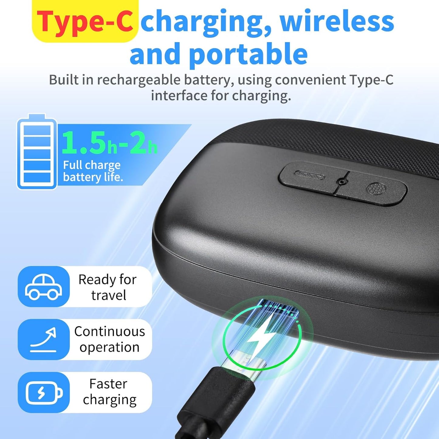 3-in-1 Electric Nail Clipper - Safe Auto Trimmer with LED & USB-C | Whisper-Quiet, Mess-Free Nail Care for Seniors & Kids (Black)