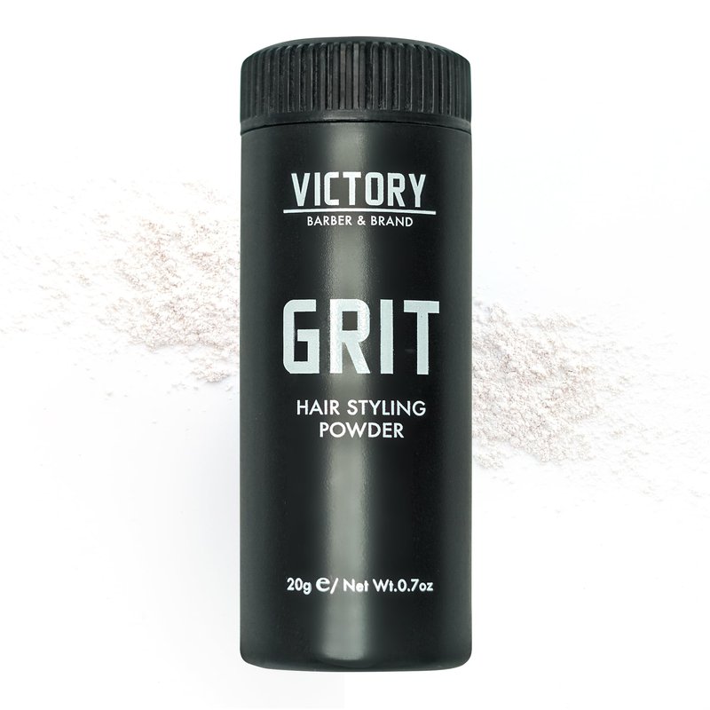 Victory Barber & Brand Grit Texture Powder For Men Barbershop Hair Powder Made in the USA | Composite Clay Styling Powder | styling powder for men 0.35 oz