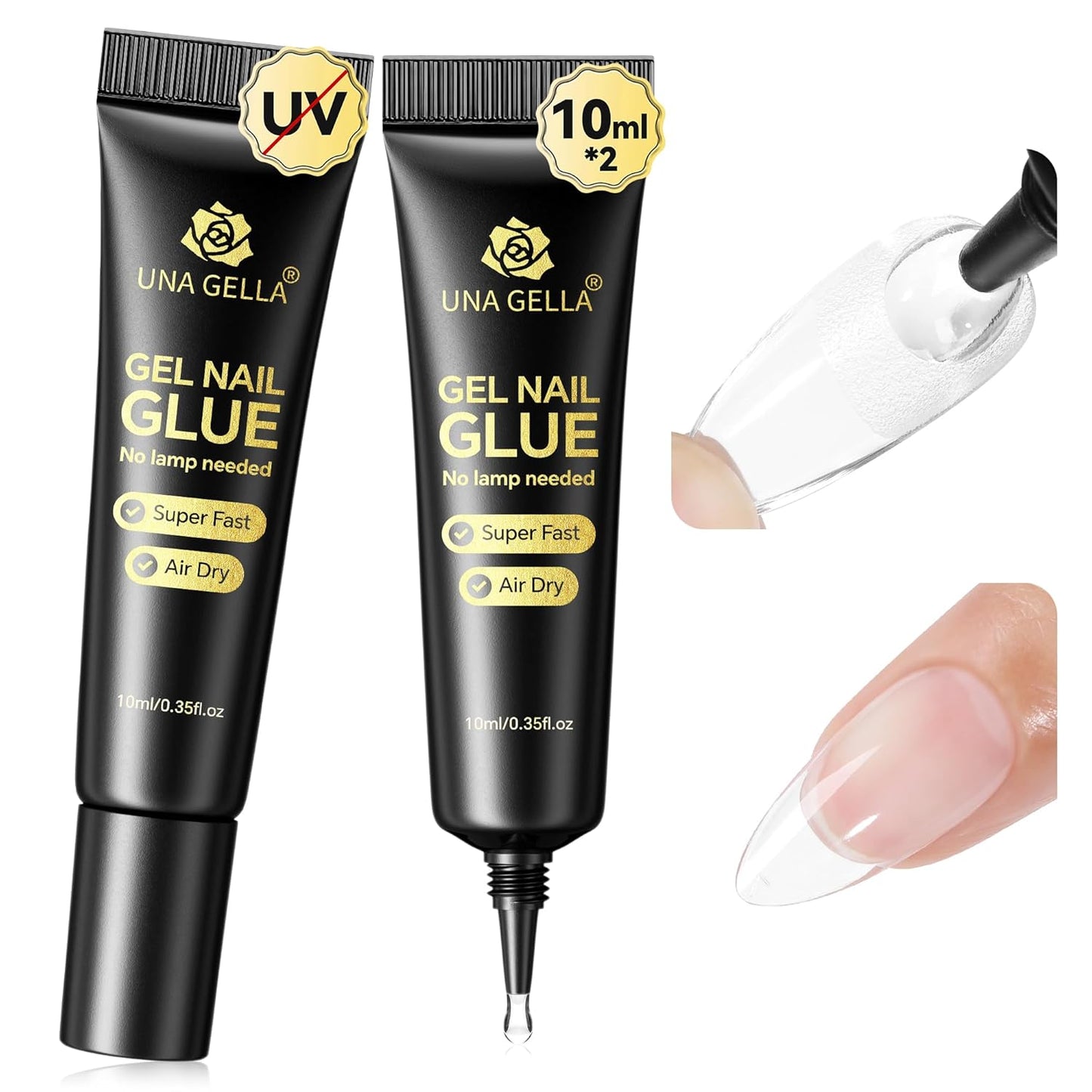 Super Strong Nail Glue - 10ml Quick Drying Gel for Press-On Nails | Long-Lasting & No Lamp Needed