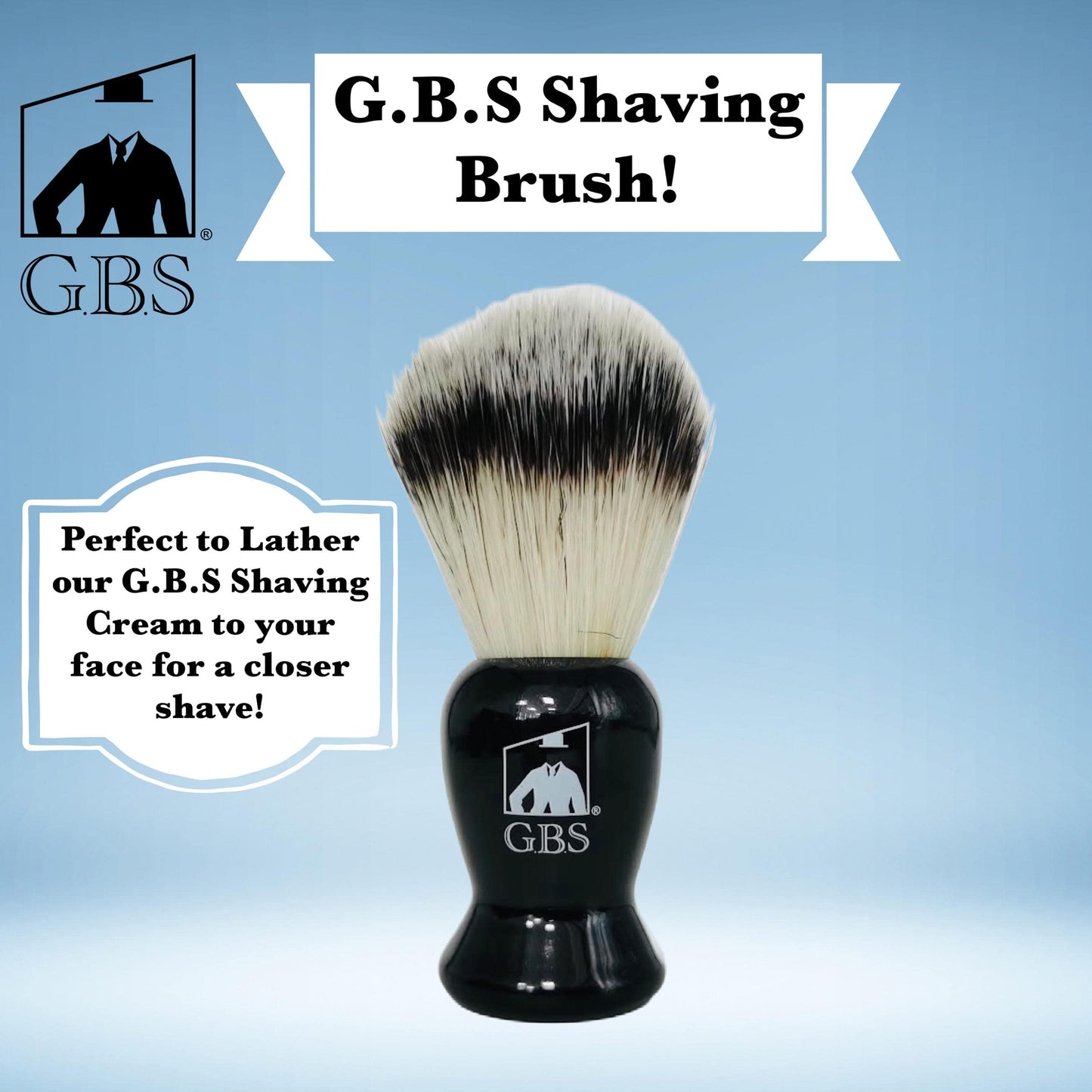 G.B.S Shaving Gift Set - DE Butterfly Safety Razor, Brush Pre shave Oil, Shaving Cream, Aftershave balm + Blades