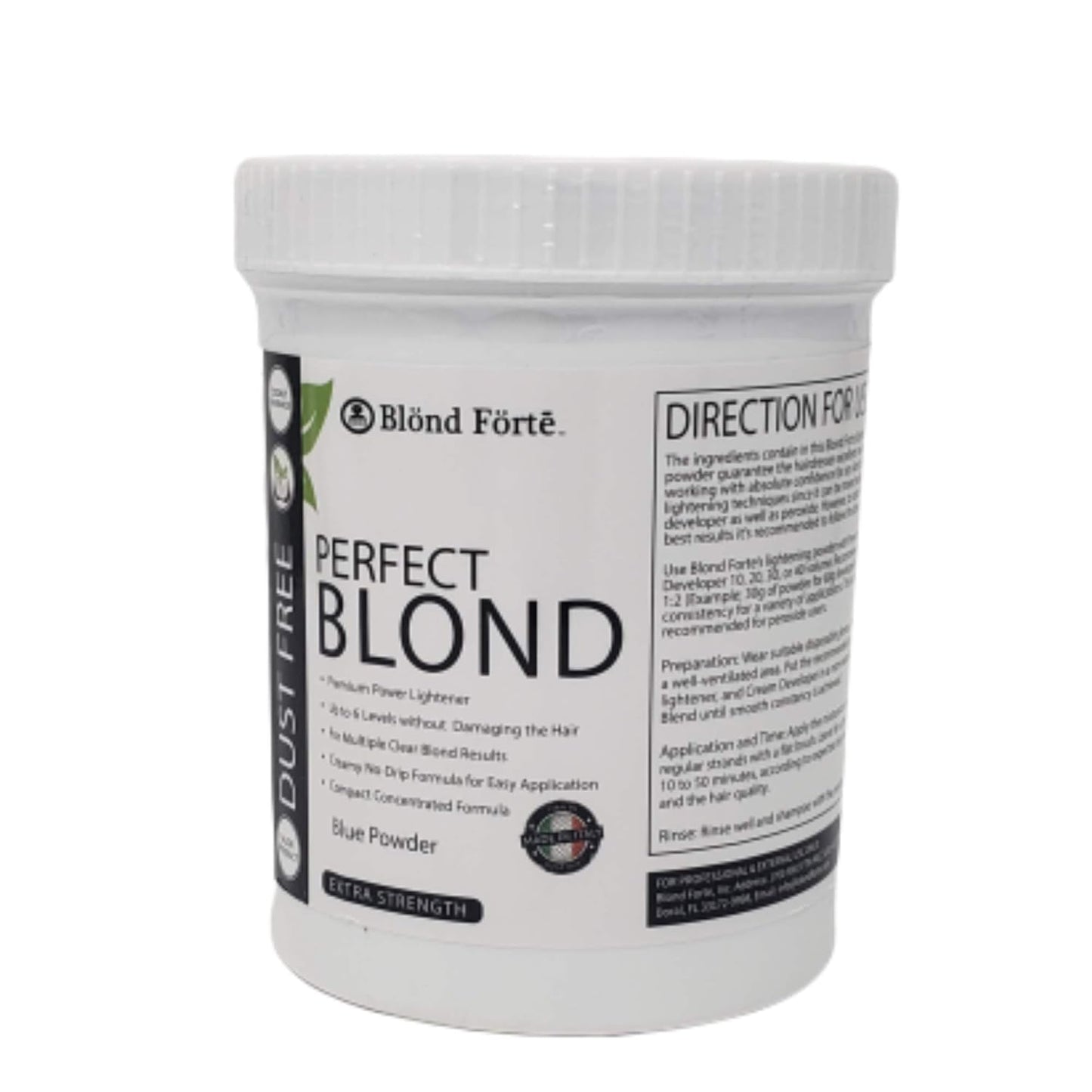 Perfect Blond Extra Strength Hair Dye Toner - 1.1 Pound Tub | Professional Lightener Made in Italy