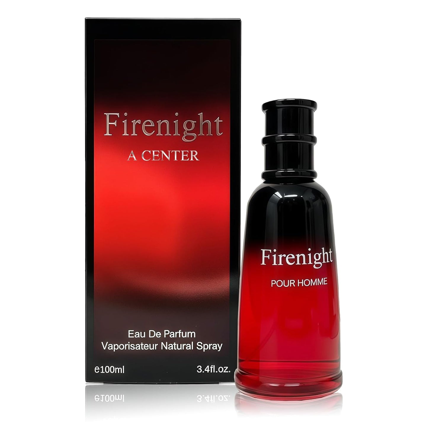A CENTER Cologne for Men - 3.4 Fl Oz Alcohol-Free Eau de Toilette Spray | Bergamot, Amber & Vanilla Fragrance