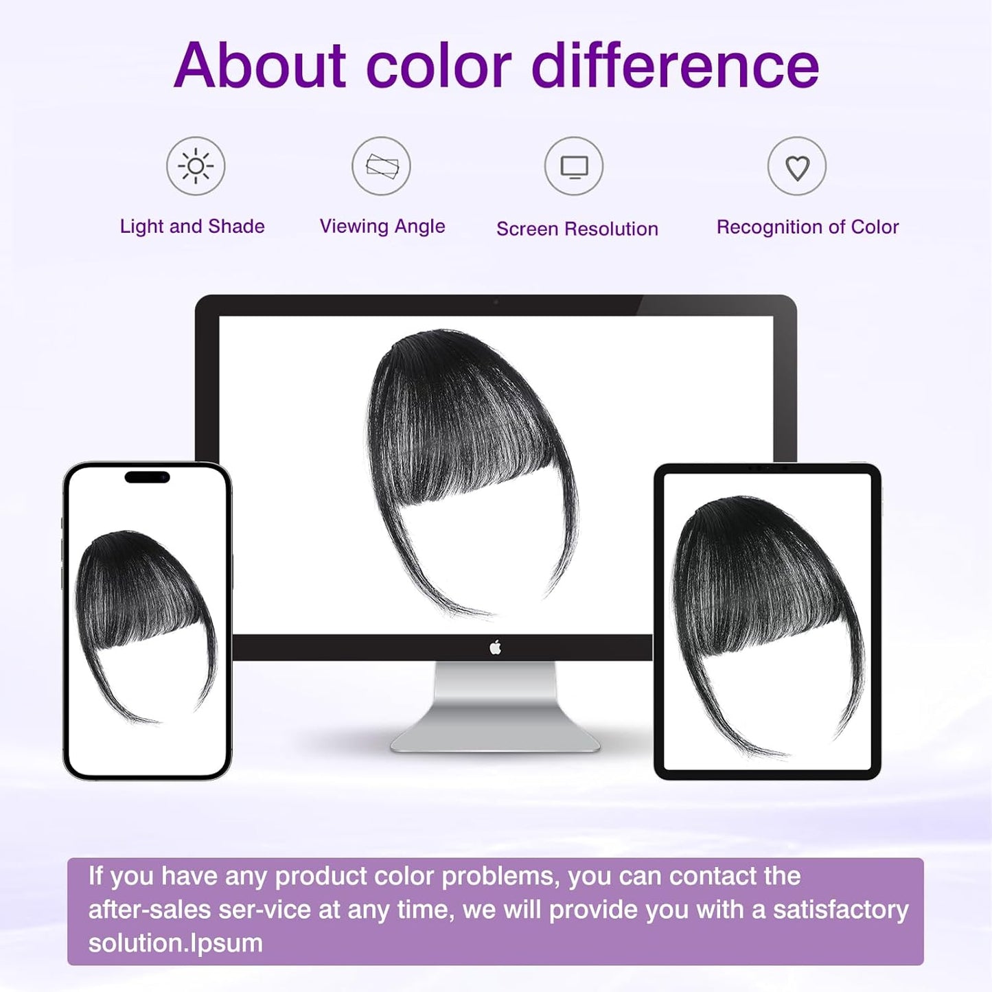 Clip In Bangs - 100% Real Human Hair Extensions | Natural Black Wispy Fringe for Women