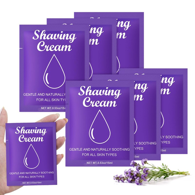 fafortune Womens Shaving Cream Bulk Travel,0.53oz Shave Gel for Women,Care Dry Skin Womens Shave Gel for Travel Guests(Verbena,Pack of 60)