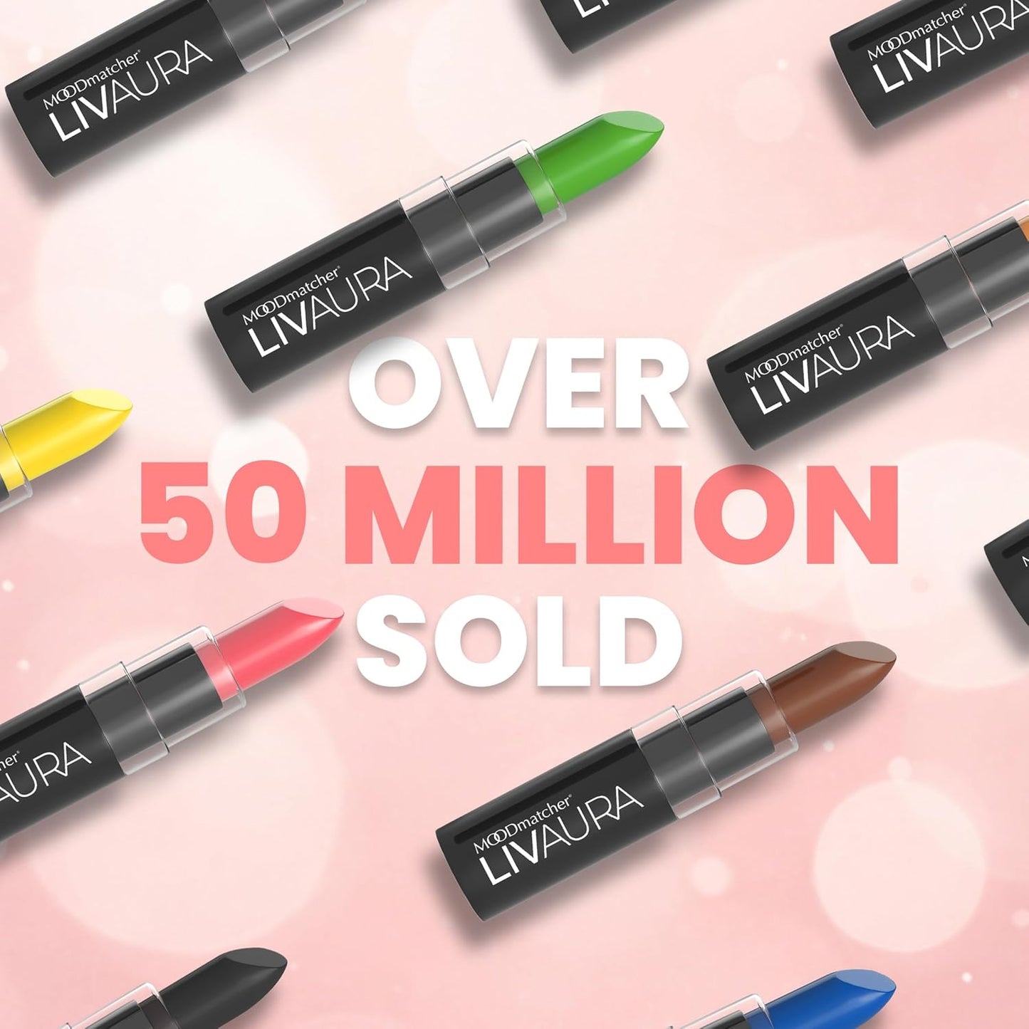 LIVAURA Color Changing Lipstick Set - Long Lasting, Moisturizing Cream, Smudge Proof | 6 Pack