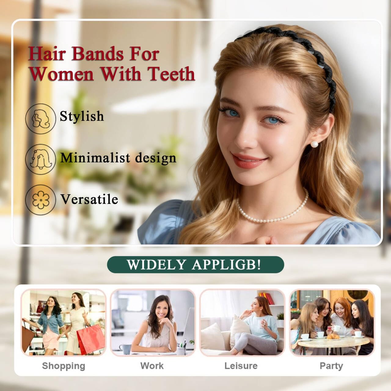 Retro High Skull Headband - U-Shape Fashion Tooth Hair Comb | Stylish Accessory