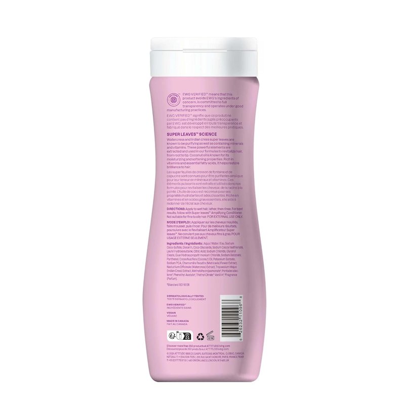 Amplifying Shampoo for Curly Hair - Coconut Oil & Vegan Formula | EWG Verified, 16 Fl Oz