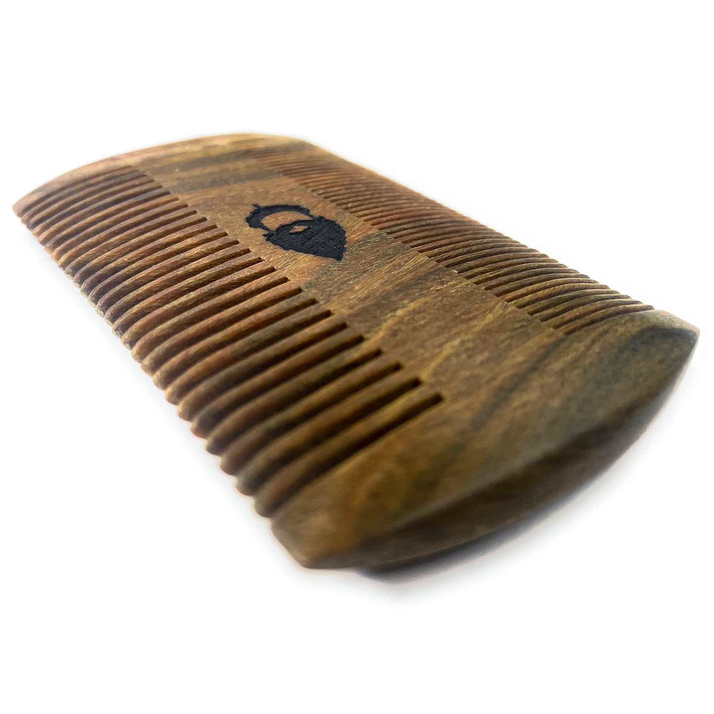 Split-leaf Sandalwood Beard Comb - Dual-sided Sandalwood Pocket Comb