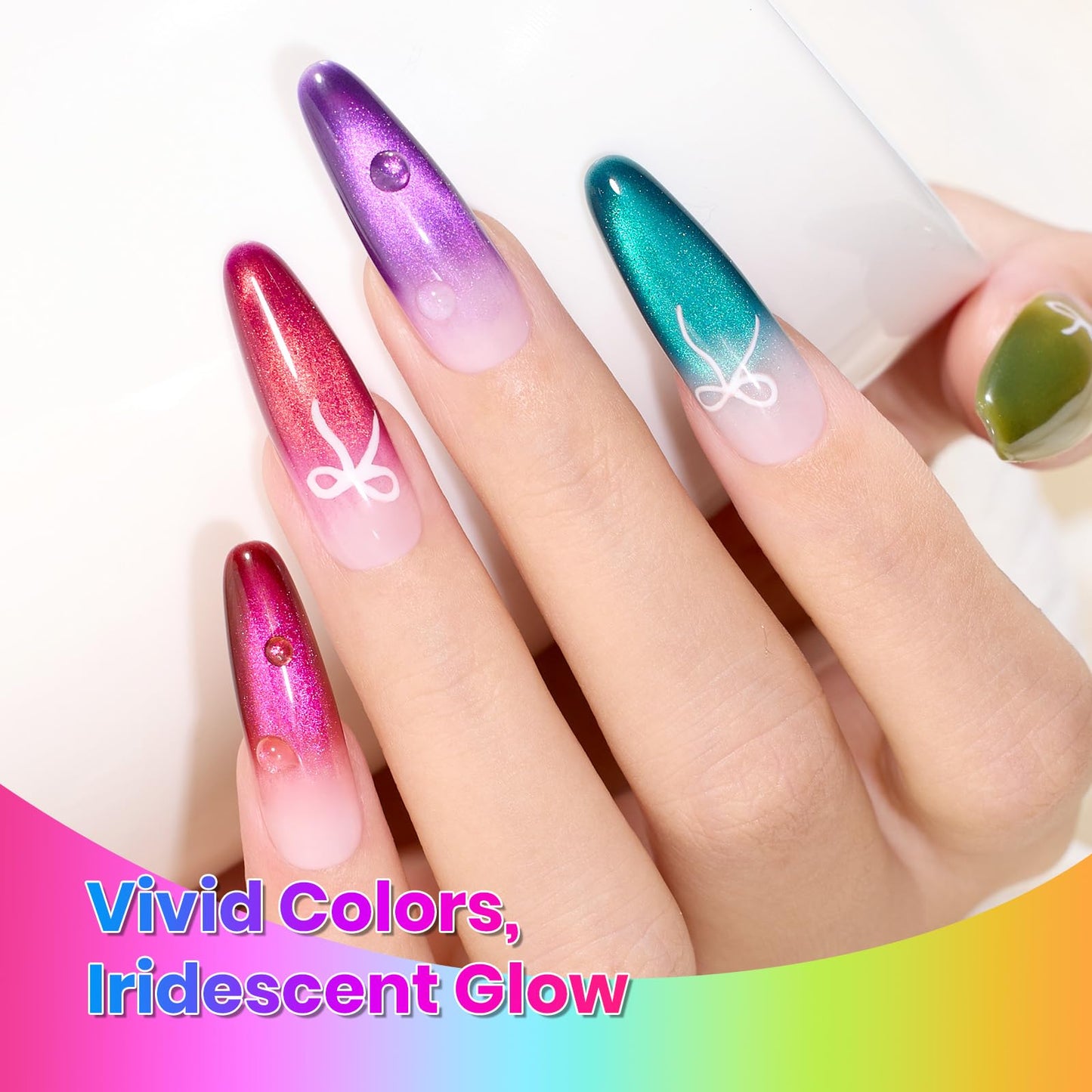 Beetles Gel Nail Polish Kit Trendy Colors,36 Colors with 3pcs Base Gel Glossy & Matte Top Coat, Pastel Bright Colors Uv Gel Polish Set Spring Summer Nails Gift for Women