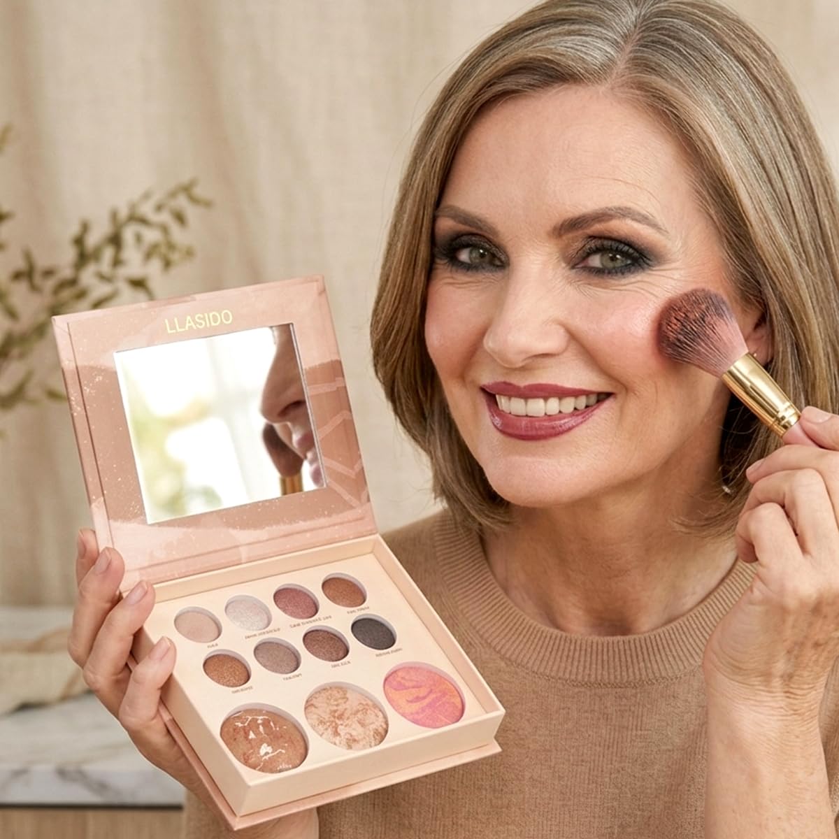 Portable Eyeshadow Palette - High Pigment Matte & Shimmer Shades | Smooth Blendable Formula, Travel-Friendly