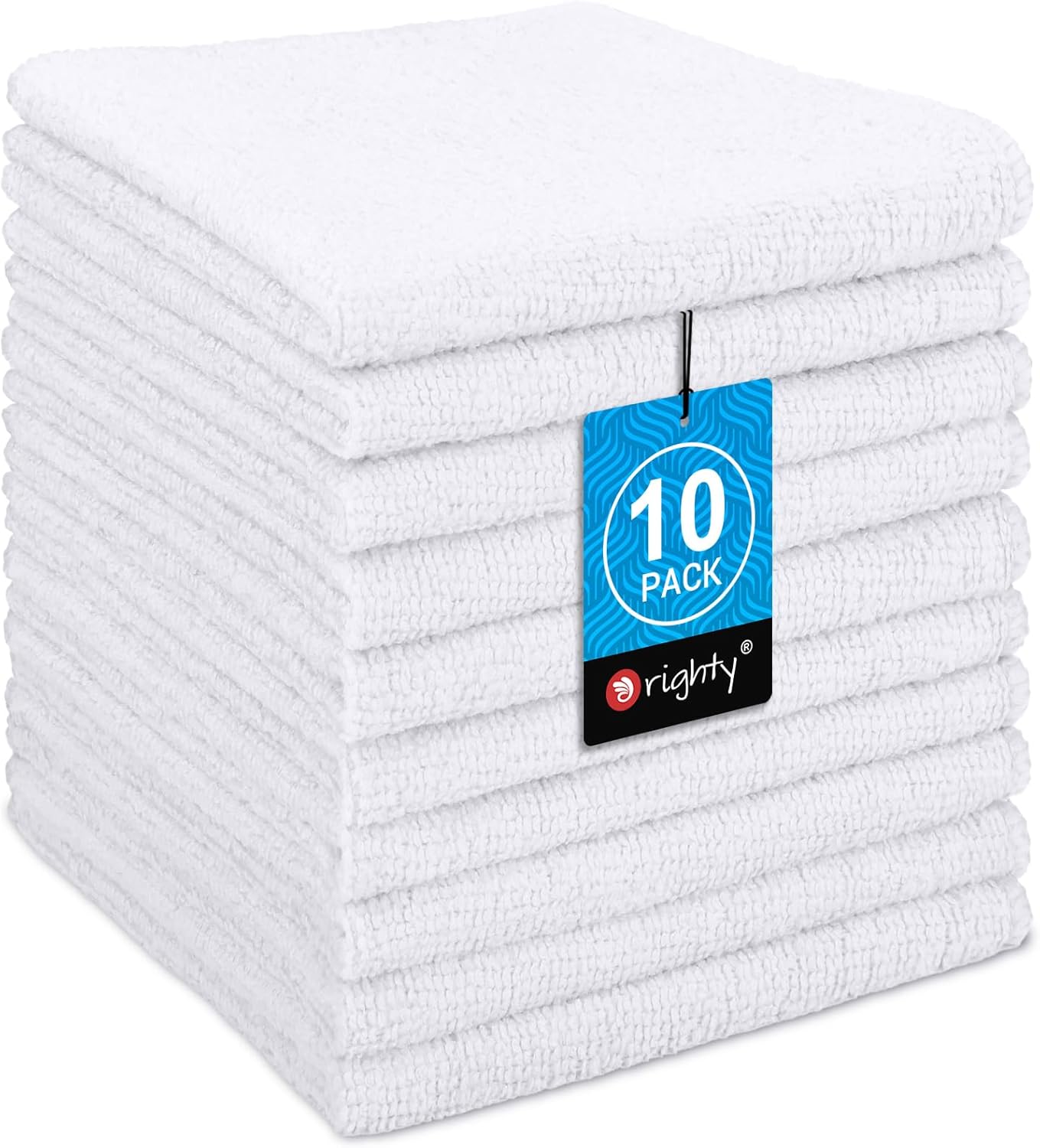 Microfiber Washcloths 20 Pack - Soft, Quick-Dry Face & Hand Towels for Travel, Gym, Spa | 11.5"x11.5", Black