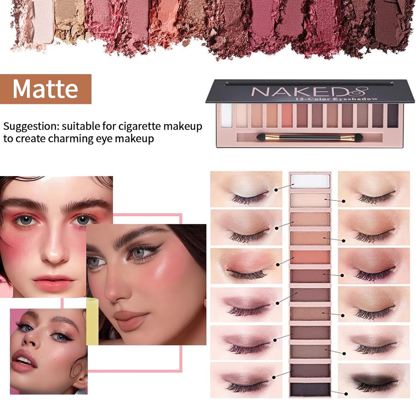 Full Makeup Kit for Women - All-in-One Makeup Set with Eyeshadow, Foundation, Lipsticks & More | Perfect Gift for Beginners & Teens