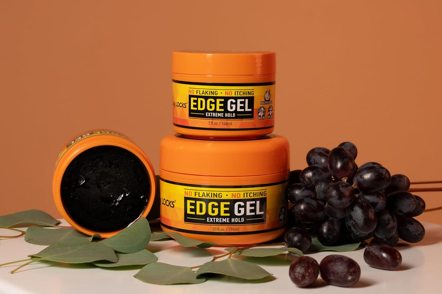 AllDay Locks Edge Gel - Extreme Hold Hair Gel for Braiding & Control | Sleek Moisturizing Formula, 5 oz Jar