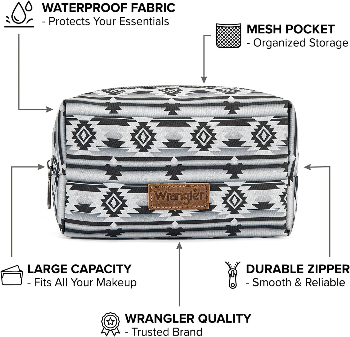 Travel Makeup Bag - Portable Cosmetic Pouch for Women | Large Capacity Toiletry Organizer