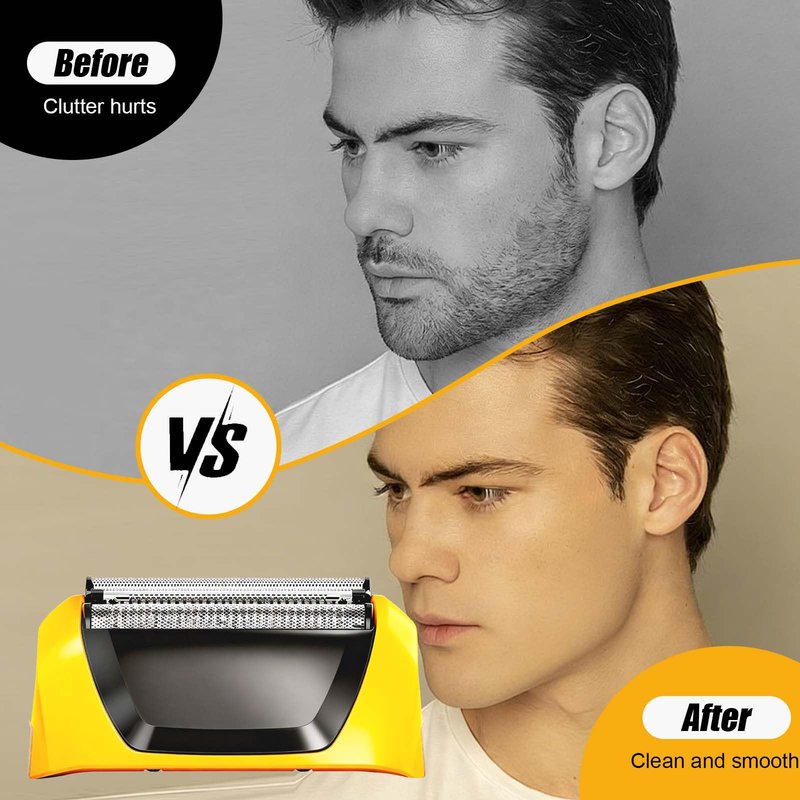 Shaver Replacement Foils Cutters and Head for Wahl Yellow Lifeproof Foil Shaver Series 7061 Model 7045-100