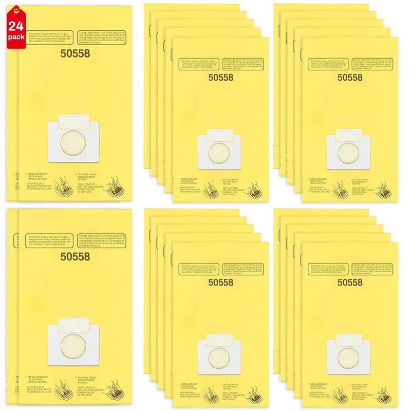 5055 Replacement Bags Compatible with Kenmore Canister Vacuum Type C/Q 50555, 50557, 50558 and Type C-5, C-18, 24 Pack