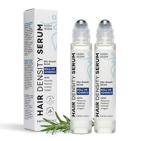 Hair Growth Serum Roll-On - Rosemary & Redensyl Hair Thickening Solution for Thinning Hair | 0.85 Fl Oz, 2-Pack