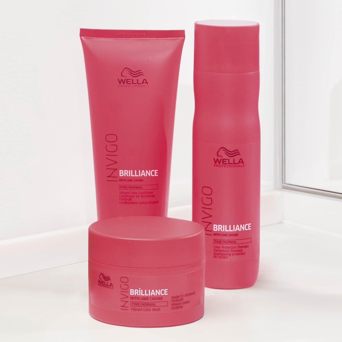 Wella Professionals Invigo Brilliance Conditioner for Coarse Hair - Intense Color Protection & Shine Care | Salon Formula