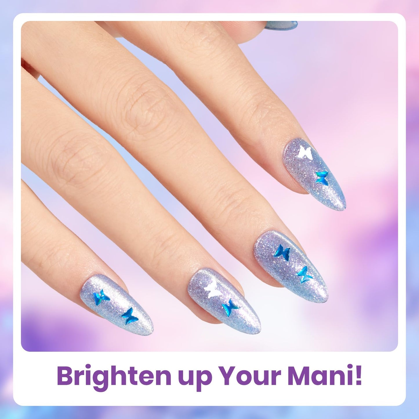 Beetles Purple Gel Polish Set - 6 Colors Cat Eye Gel Polish