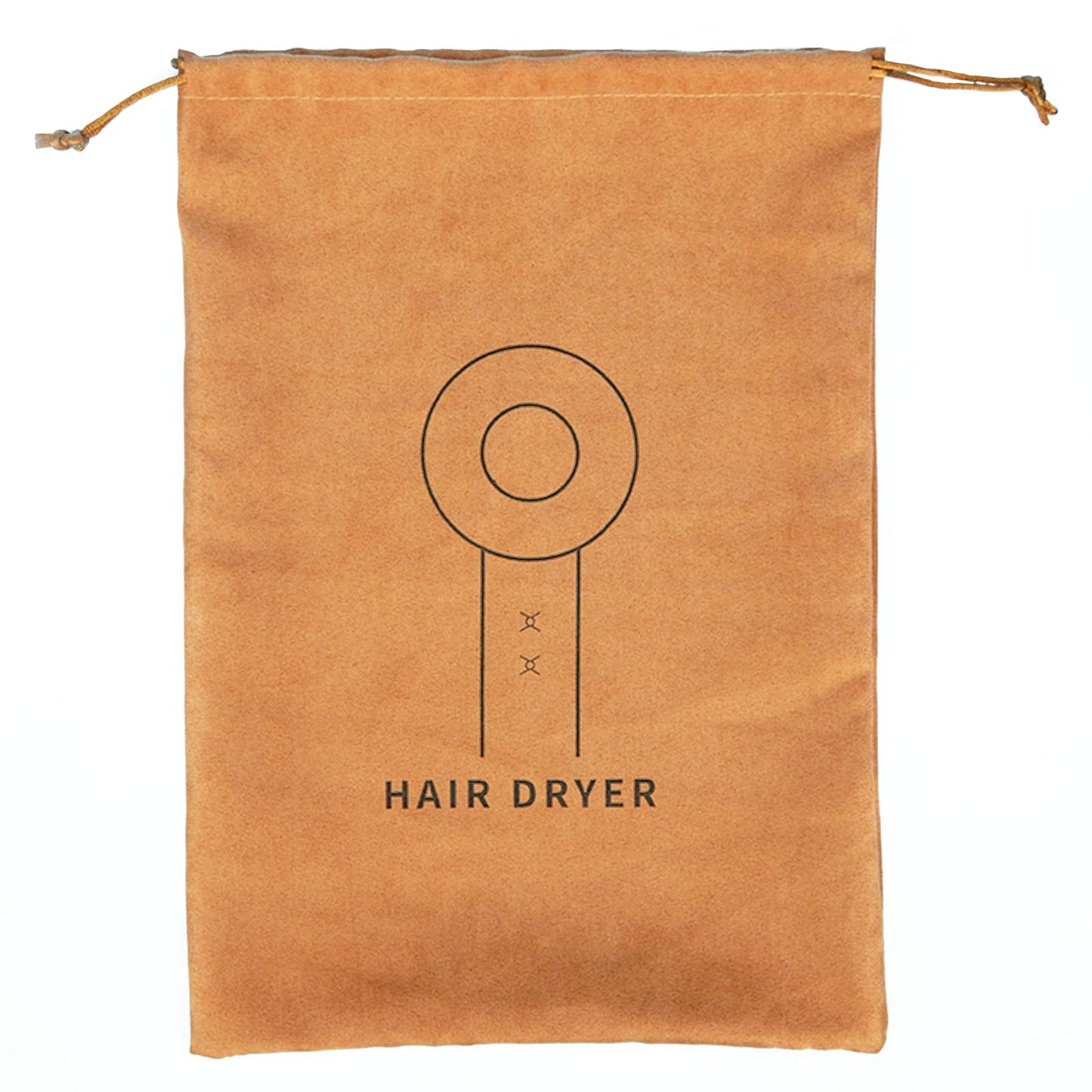 2-Pack Hair Dryer Bags, Hair Tool Organizer with Drawstring, Travel Bathroom Hair Dryer Bag - Travel, Gym, Hotel, Home Use (Brown)