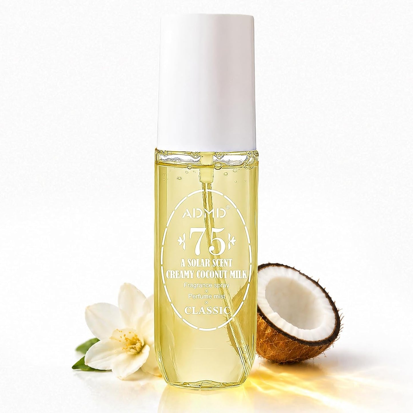 Coconut Vanilla Body & Hair Mist | Alcohol-Free Tropical Floral Spray | Lightweight Vegan Perfume - 3 oz