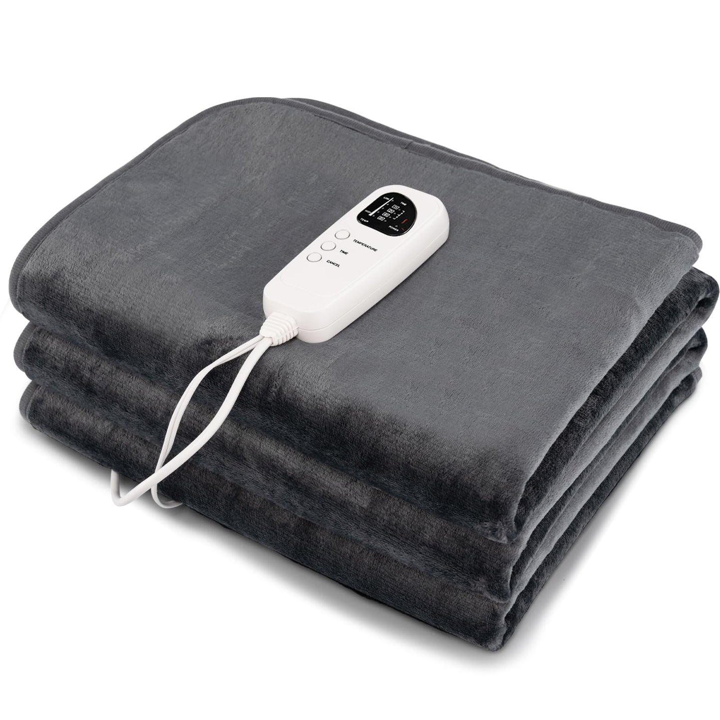 CLEEMAN Electric Heated Mattress Pad, 71” x 30” Twin Size Massage Table Warmer with 5-Level Heating, 8H Timer, Constant Heating, Overheat Protection, Machine Washable, Bed Warmer for Bedroom
