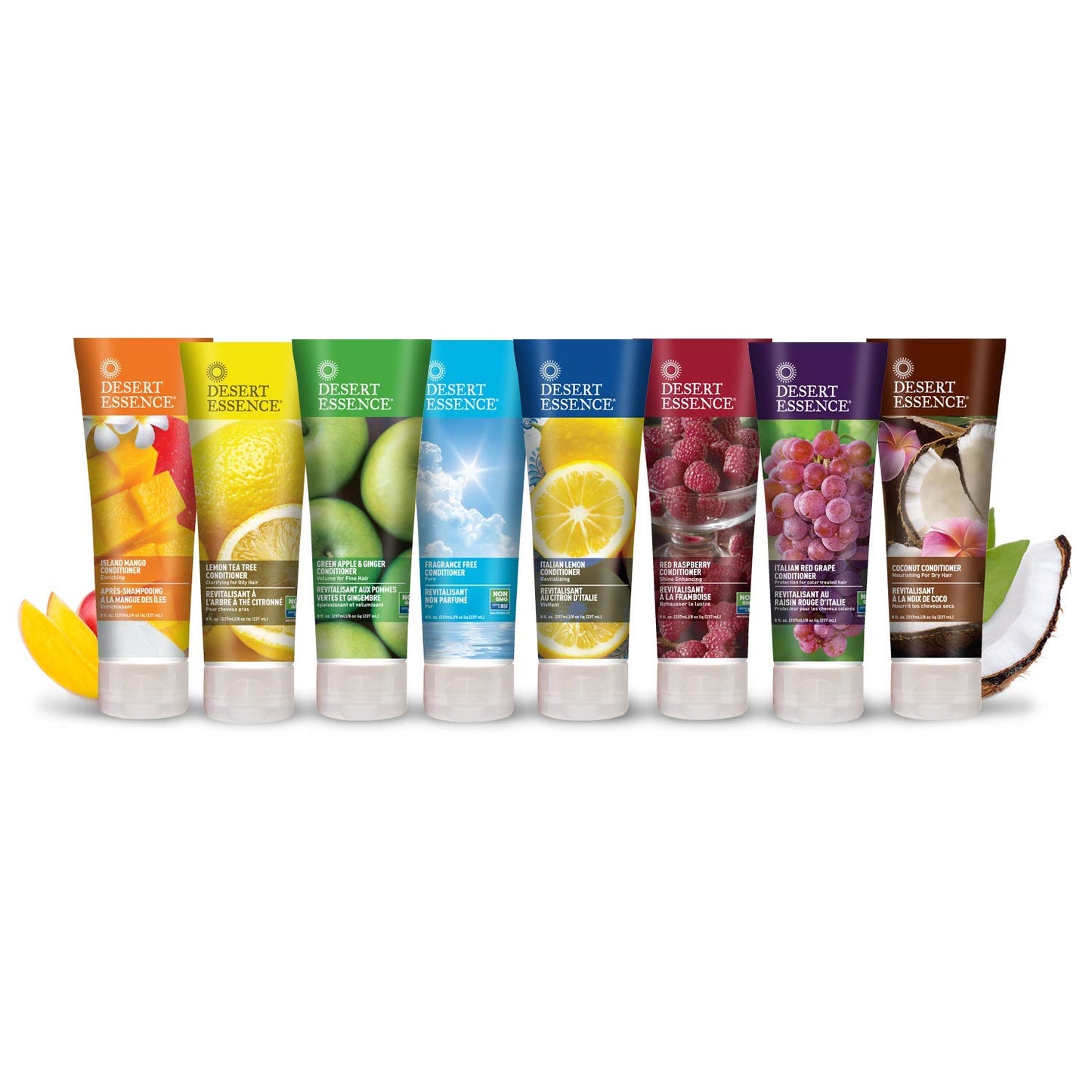 Desert Essence Lemon Tea Tree Shampoo & Conditioner Bundle - 8 Fl Ounce - Clarifying For Oily Hair - Essential Oils - Strengthen & Protect Hair - Effective Cleansing