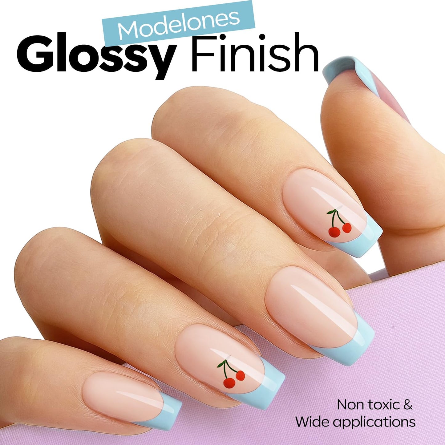 Baby Blue Gel Nail Polish - Light Sky Blue Pastel Soak Off UV Gel for DIY Manicure | 15 ML