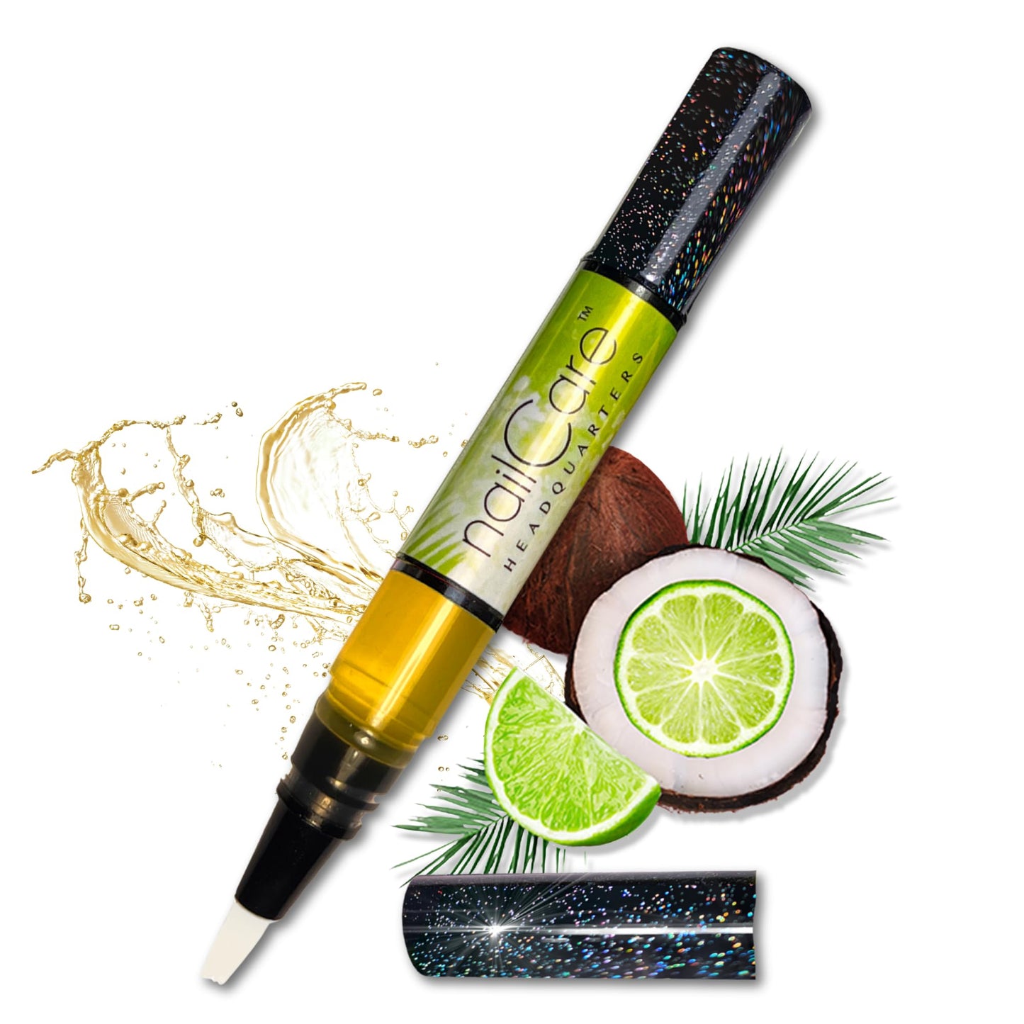 Nail Care Headquarters Simply Pure Cuticle Oil Pen for Nails - Nail Strengthener & Growth Oil and Serum for Damaged Nails, Hangnails w/Jojoba cuticle oil—Coconut Lime Verbena Fragrance