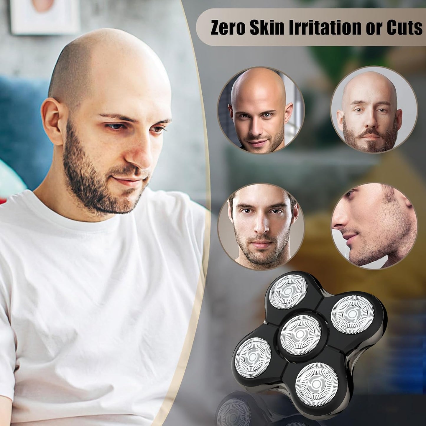 2pack Head Shaver Replacement Blades Compatible with Remington Balder Pro Head Shaver Model XR7120,Precision Electric Shaving for Bald Men. (No't Compatible with XR7000)