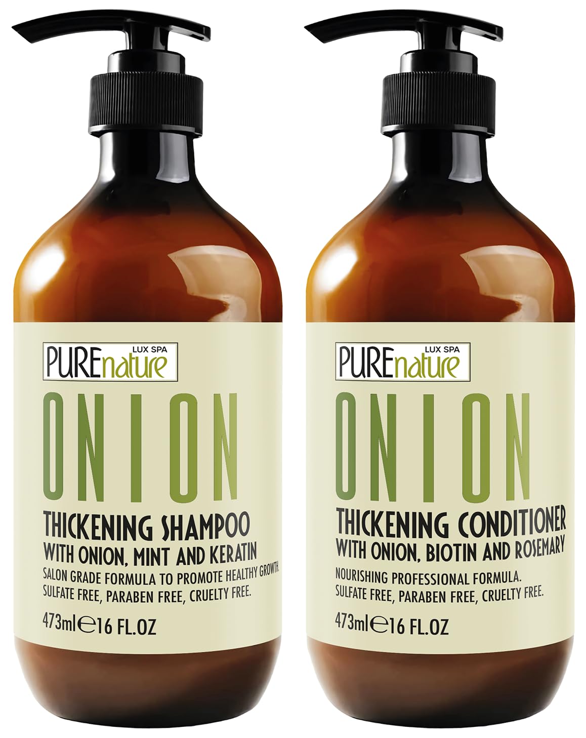 Oily Hair Shampoo and Conditioner Set - Sulfate-Free Moisturizing Formula for Flaky Scalps | 16 Fl Oz (Set of 2)