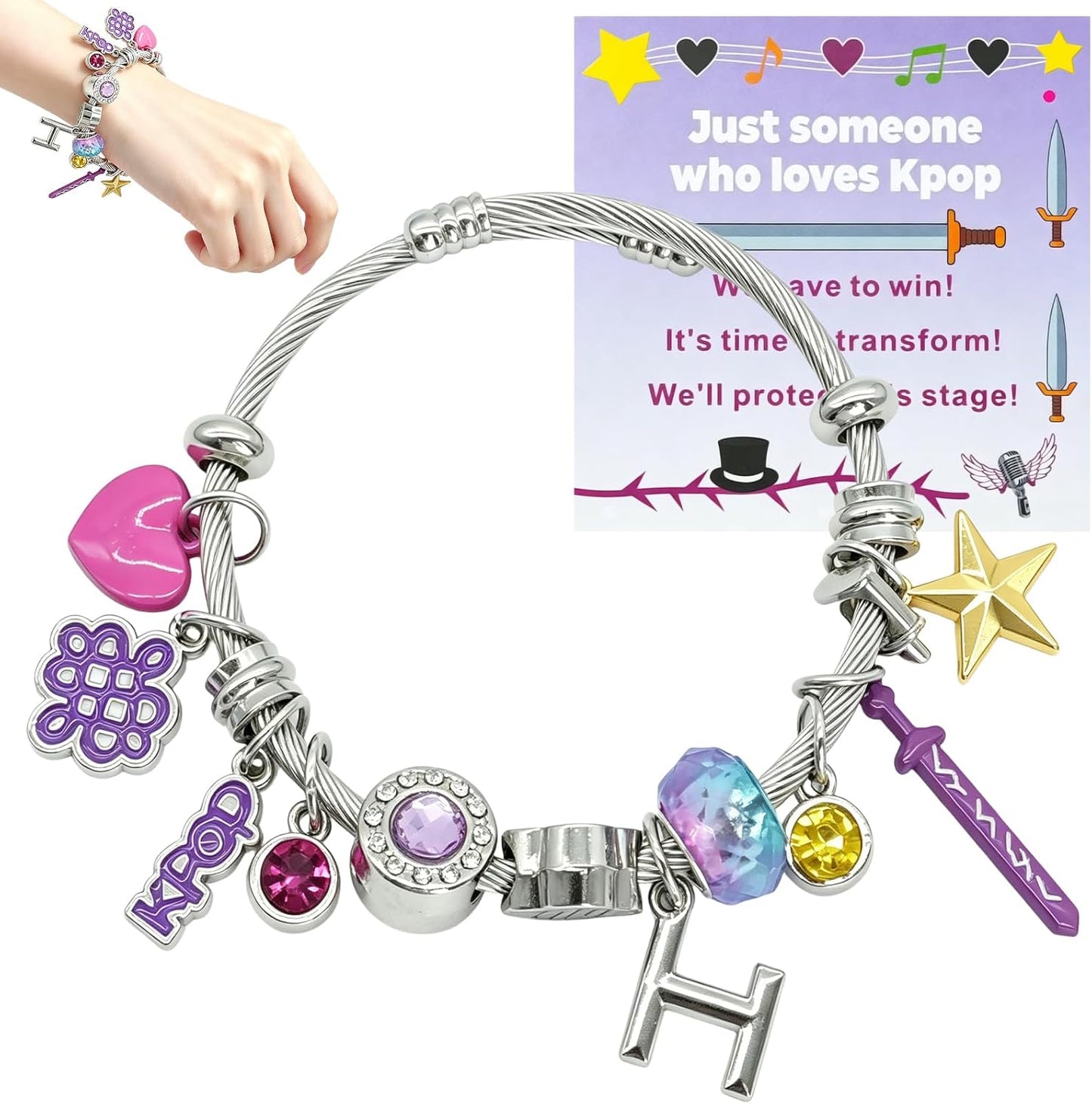 Kpop Merch Bracelets - Charm Jewelry for Women | Perfect Friendship Gifts & Party Favors for Teens
