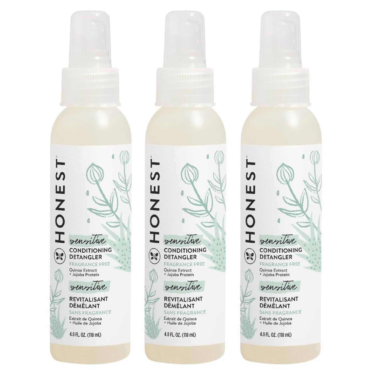 Conditioning Hair Detangler Spray - Tear-Free, Hypoallergenic Leave-In Conditioner | Citrus Vanilla, 4 fl oz
