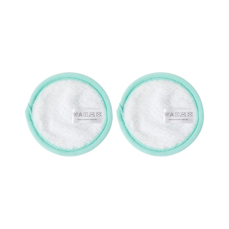 Reusable Makeup Remover Pads - Dual-Sided for Eye & Face Makeup Removal | 2 Count, All Skin Types