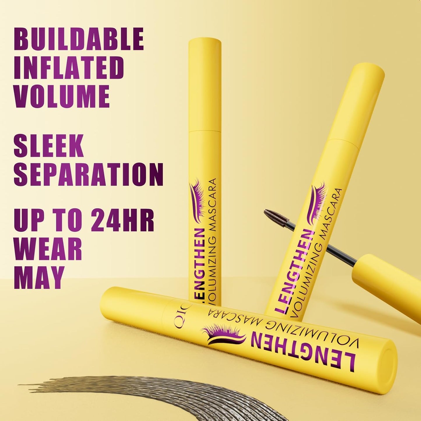 Bubble Mascara - Lightweight Volumizing Formula for Fluffy, Lifted Lashes | Jet Black, Smudge-Proof, Long-Lasting