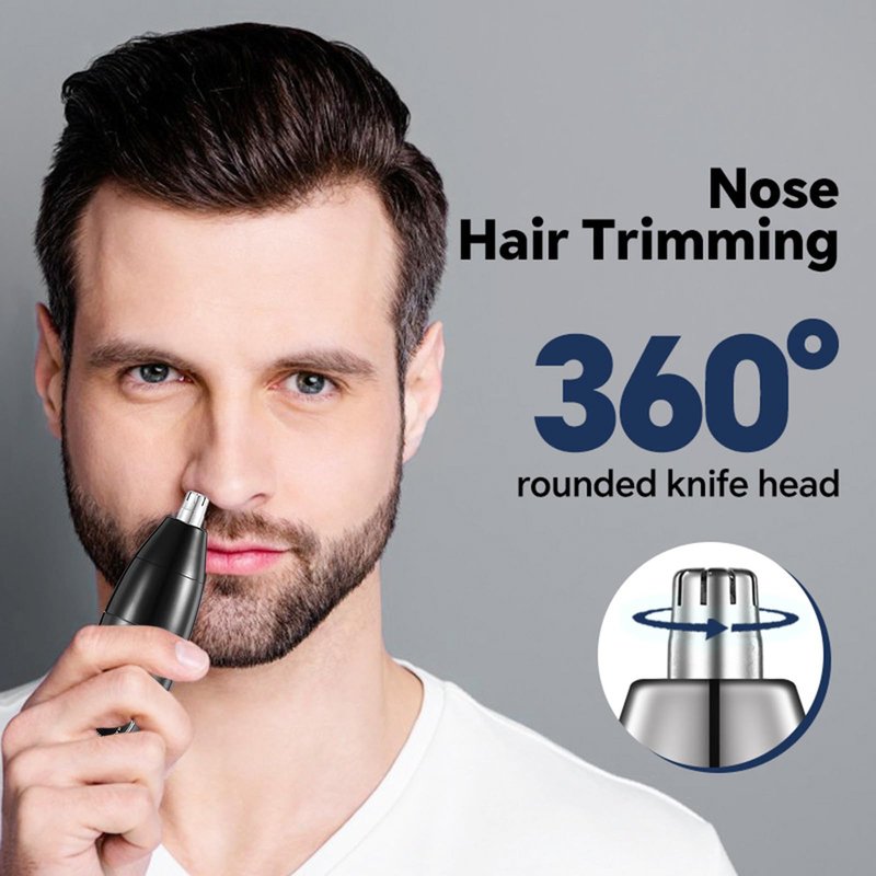 LAIKME Body Hair Trimmer for Men - Electric Male Hygiene Grooming Shaver - Hair Razor Nose Trimmer Clippers - 3 in 1 Groin Groomer IPX5 Waterproof LED Display Remover for Chest Back Armpit