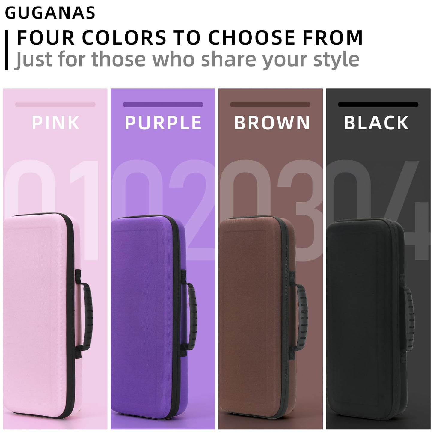 Guganas Hard travel Case Compatible with Dyson Airstrait Straightener, Carrying storage Bag for Airstrait HT01. (Purple)