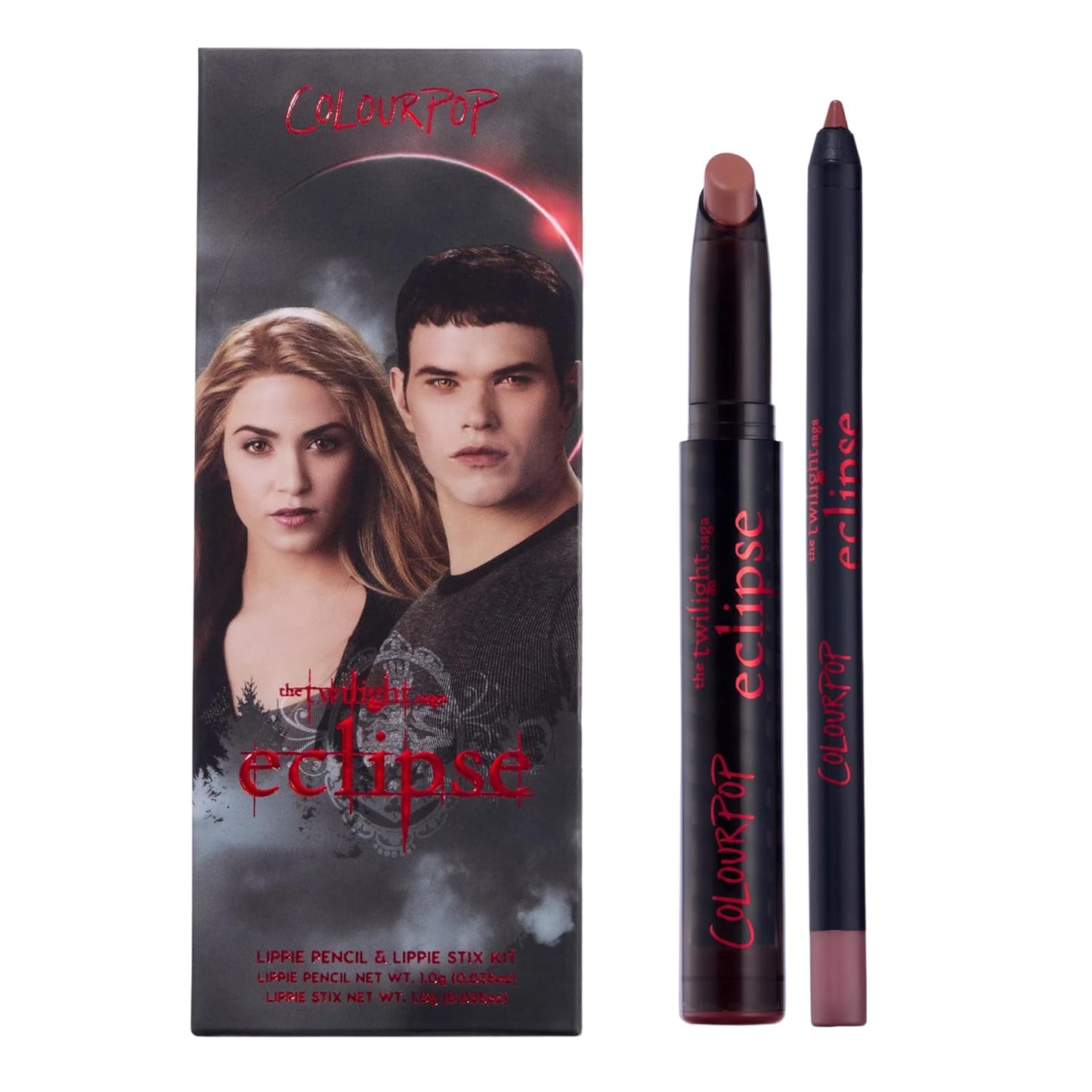 ColourPop Lip Kit | Pinky Nude Lippie Stix & Pencil Combo - Long Lasting, Ultra-Pigmented Cream Finish - Opposites Attract (2 Count)