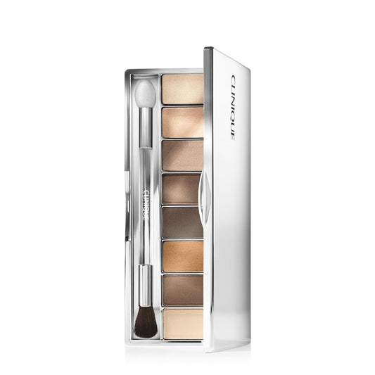 Clinique Eye Shadow Palette - 8 Silky Buildable Shades for Sensitive Eyes | Black Honey, Pink, Nude Honey