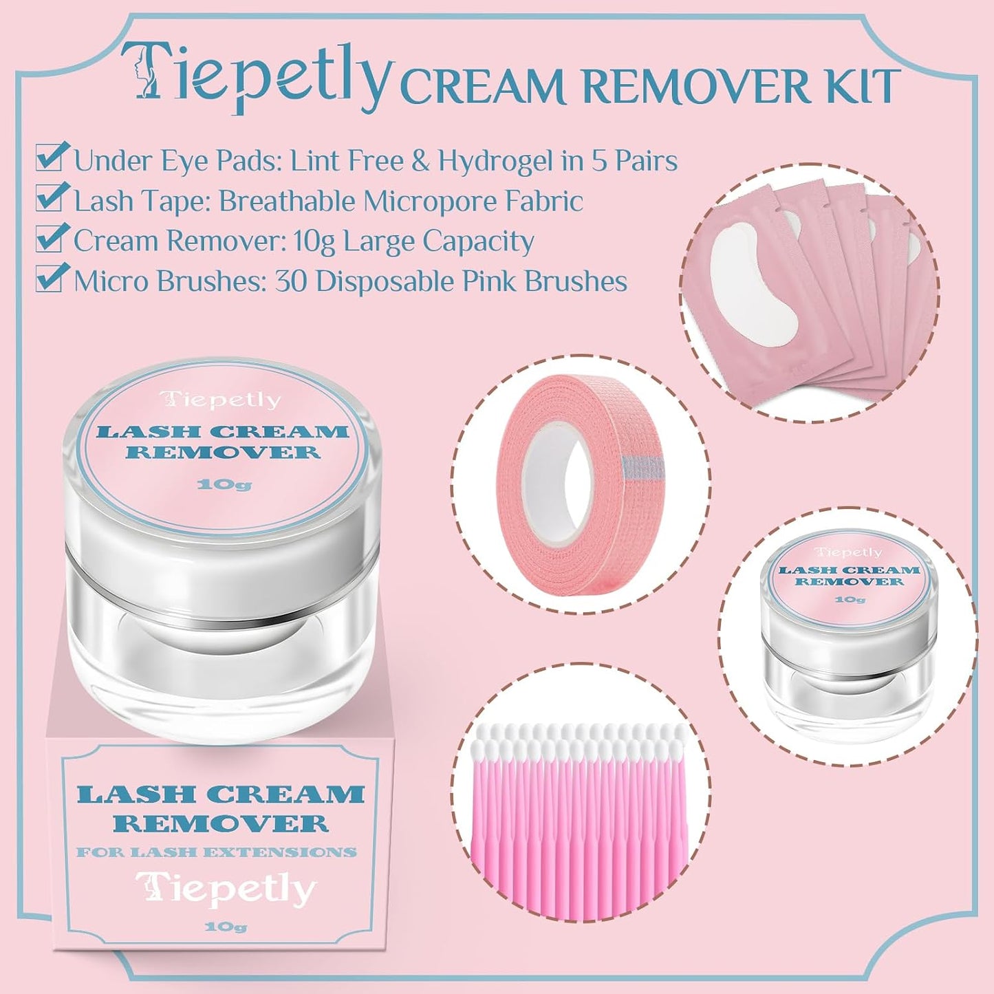 Eyelash Extension Remover - Quick Dissolving Formula for Low Irritation | 10g Professional Use