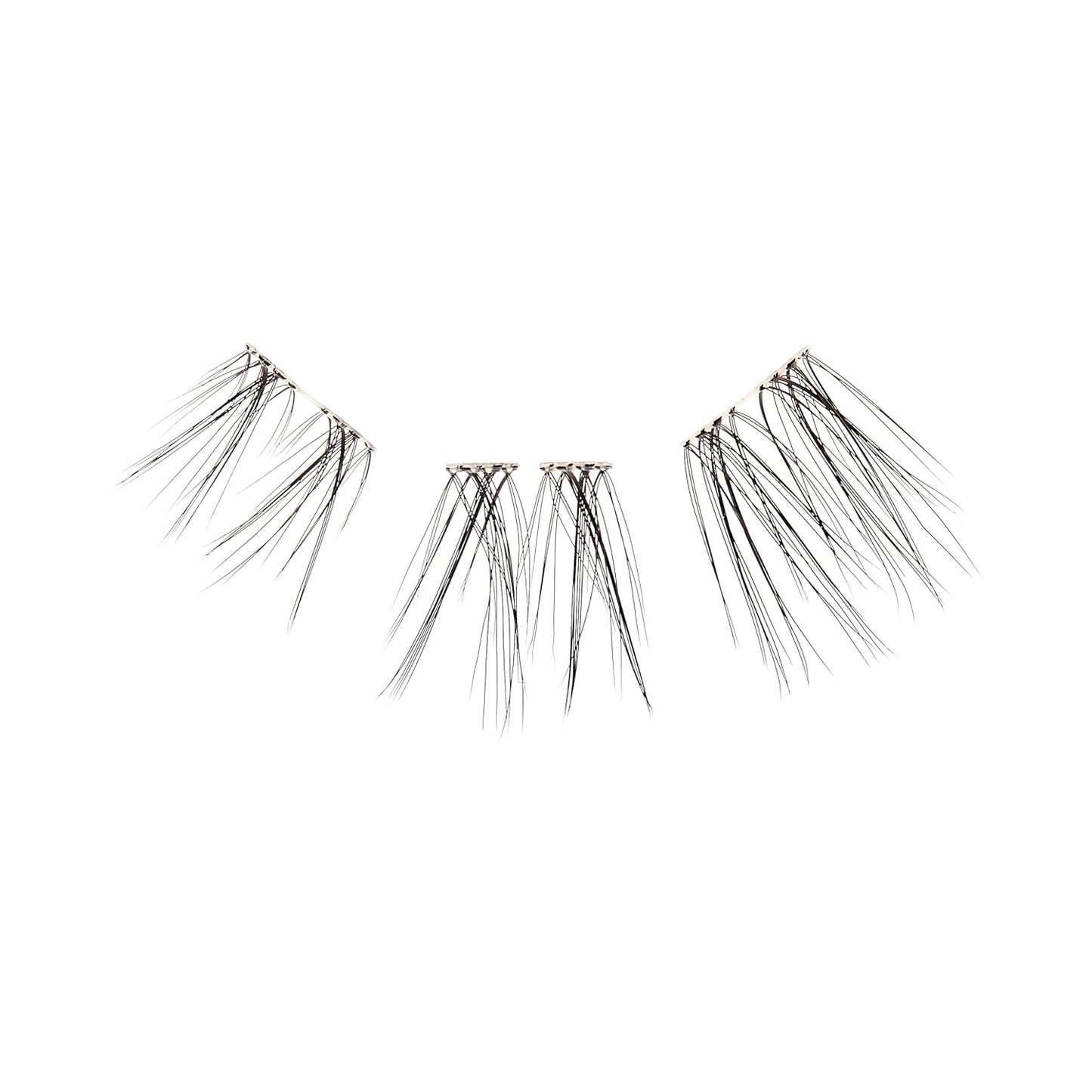KISS Falscara Multipack - Faux Mink Wisps False Eyelashes | 24 Reusable Lash Clusters, 12mm-16mm Sizes