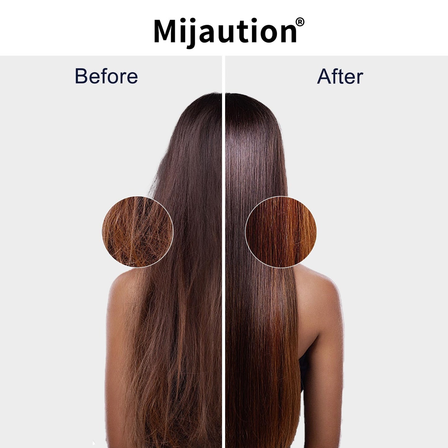Mijaution Argan Oil Hair Oil for Frizzy & Damaged Hair, Lightweight Repair with Collagen, Smoothing Hair Oil for Curly or Dry Hair, 1.69Fl.oz