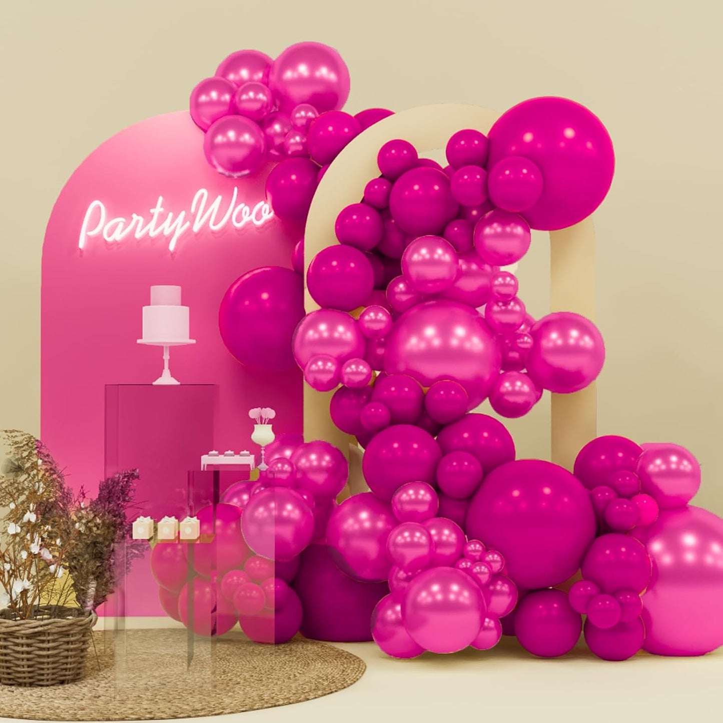 Black Balloon Arch Kit - 140 Pcs in 5-18 Inch Sizes for Baby Showers, Birthdays & Anniversaries | Elegant Black Decor