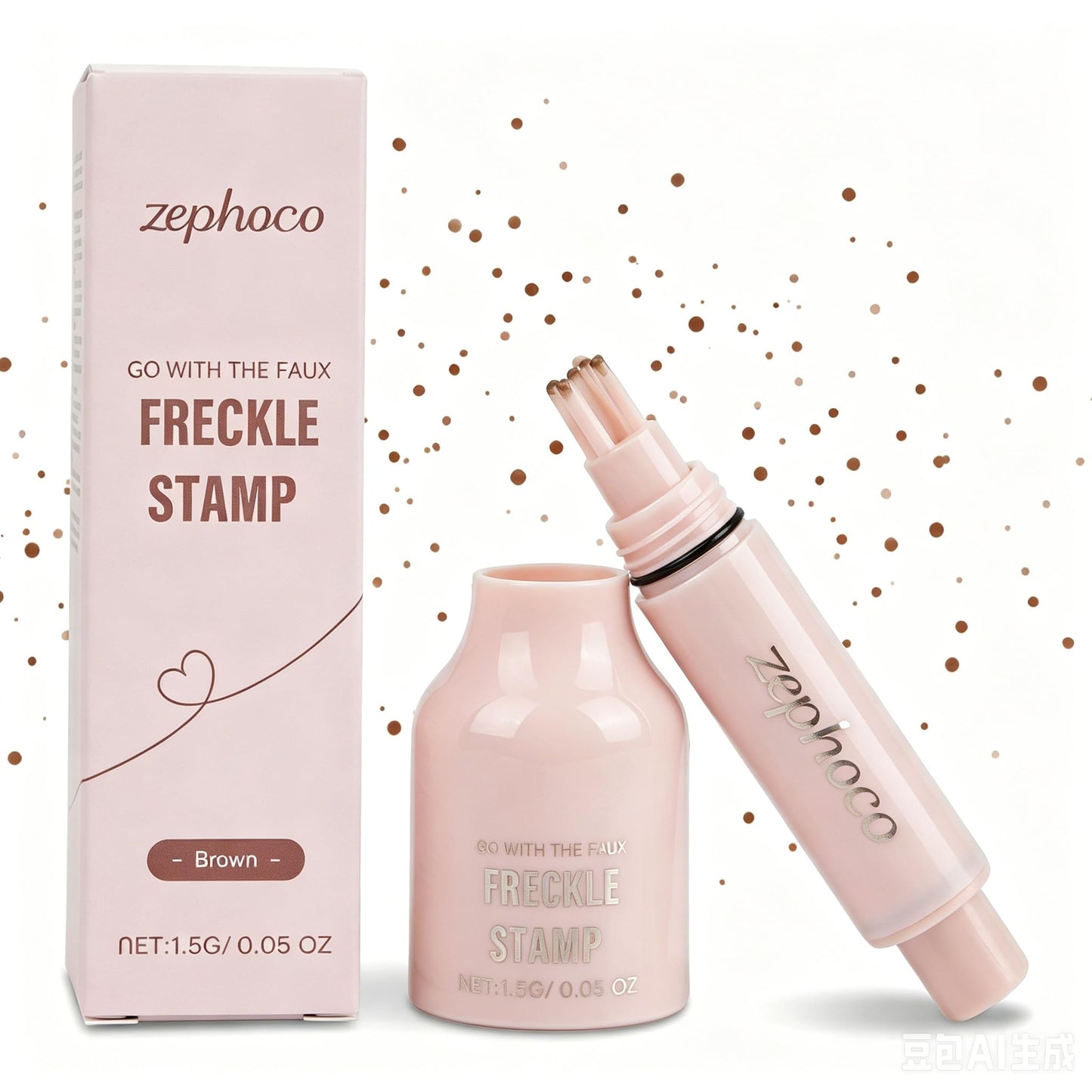 Freckle Stamp Pen,Fake Freckles Stain Marker Pencil Tool for Natural and Lifelike Sunkissed Face Freckle Makeup for Waterproof and Long-Lasting, Perfect for Travel, Vegan & Cruelty-Free