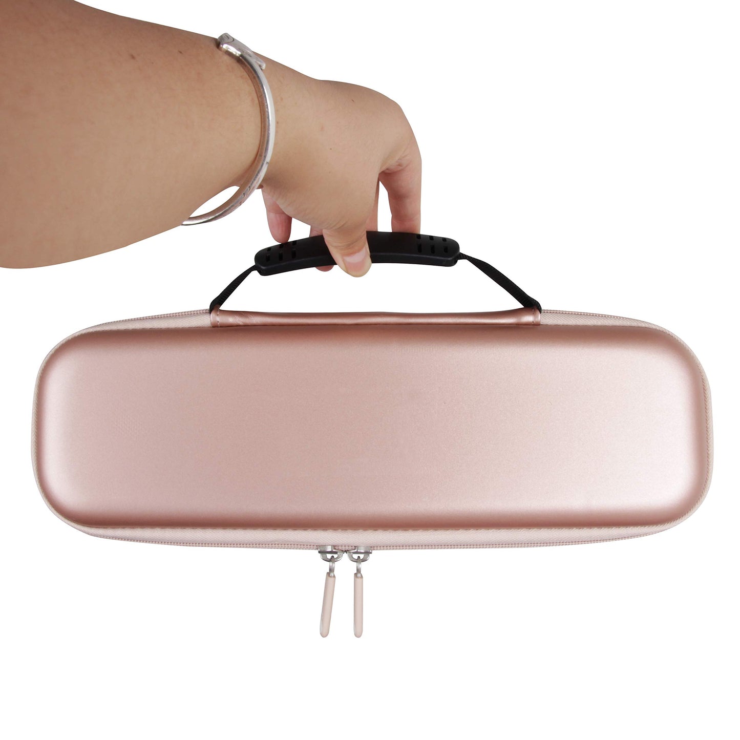 Hermitshell Hard Travel Case for Conair Double Ceramic Curling Iron 0.5 Inch / 0.75 Inch / 1 Inch / 1.25 Inch / 1.5 Inch Curling Iron (Rose Gold)